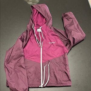 Columbia Magenta and Plum Hooded Jacket